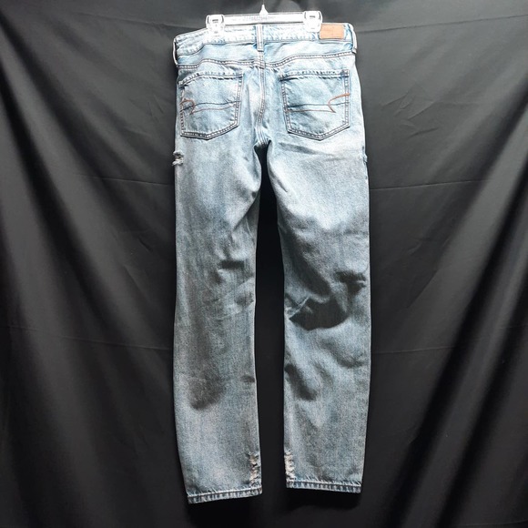 American Eagle Tom Girl Distressed Jeans Size 6 - Picture 2 of 8